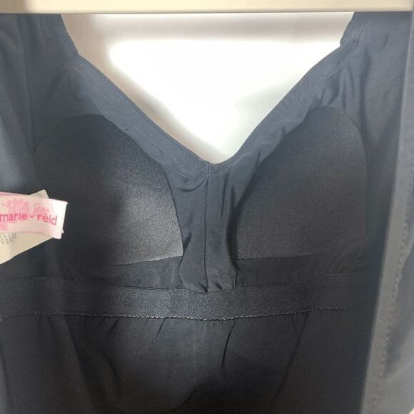 Rose Marie Reid Black Tummy Control One Piece Swim Suit Size Small - Picture 5 of 8